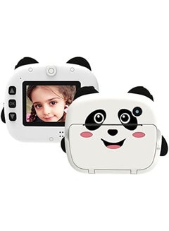 Buy Portable Children Instant Thermal Print Camera 2.4 Inch Screen 1080P Digital Camera Photo Selfie 1080P FHD Video Thermal Inkless Printing 3 Rolls White Print Paper Learning Toy in Saudi Arabia