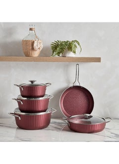 اشتري Premia Colonna 9-Piece Granite Cookware Set 28 x 7 x 28 cm في السعودية