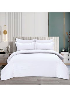 Buy Hotel Duvet Cover Set 6 Pieces Cotton King Size Luxurious Bedding Set, Modern and Attractive Bedding Set with 1xFitted Sheet, 1xDuvet Cover, 4xPillow Cases in UAE