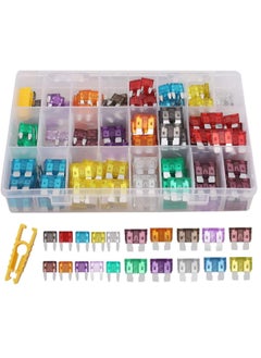 اشتري Car Blade Fuse Standard Fuses for Auto Fuses Replacement Assorted Auto Truck Car Standard Blade Fuses with Fuse Extractor Car Blade Fuse Standard Fuses Blade Fuse Assortment Set في الامارات