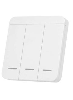 Buy Wireless 3-Gang Smart Wall Light Switch White in Saudi Arabia