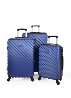 اشتري Travel bags set of 3 pieces from New Travel, ABS - 28/24/20 inch, 4 wheels. في السعودية