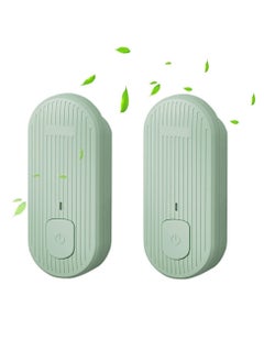 اشتري Plug in Air Purifier, Mini Air Cleaner, Negative Ion Filtration System, Portable Air Filter Odor, Air Freshener for Bedroom, Office, Kitchen, Reduces Odors from Pets, Cooking, Mold 2 Pack في السعودية