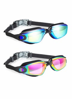 Buy 2 Pack Swimming Goggles for Kids and Adult Men Women in UAE