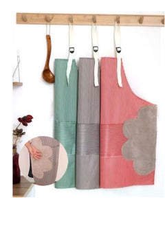 Buy Waterproof Kitchen Apron with Microfiber Sides for Drying Unisex Waterproof Unisex Apron for Men and Women with Pockets for Wiping Hands and Towel in Egypt