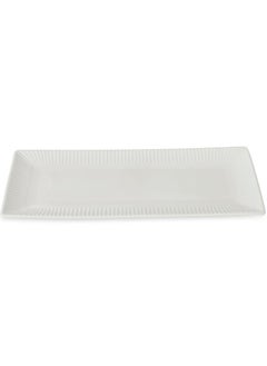 Buy Sets Serving Platter, White - 36x16 cm in UAE