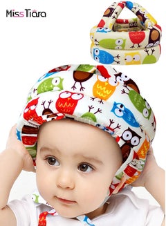 اشتري Baby Safety Helmet Head Protector Breathable & Adjustable Head Cushion Bumper Bonnet for Running Walking Crawling في السعودية