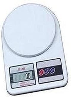 اشتري Electronic Kitchen Scale 7Kg Measuring White في مصر