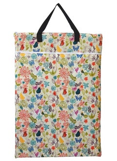 Buy Large Hanging Wet/Dry Cloth Diaper Pail Bag For Reusable Diapers Or Laundry (Bloom) in UAE