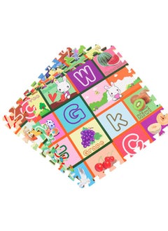 Buy 4-Piece EVA Foam Puzzle Mats Jigsaw Tatami Playmat Interlocking Floor Mat For Kids in UAE