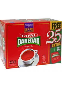 اشتري Tapal Danedar Tea Bags : Special Pack : 125 Tea Bags (100 Tea Bags+ 25 Extra Tea Bags) 250 G في الامارات