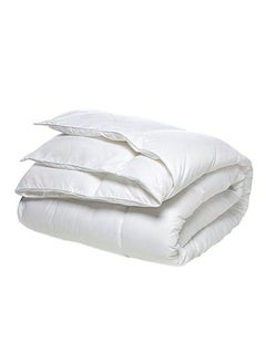 Buy Queen Size Quilted Down Duvet Insert Microfiber White 200X230centimeter in UAE