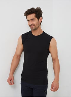 اشتري Dice Crew-Neck Solid Muscle Tee Undershirt for Men في مصر