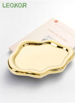 Buy Jewelry Dish Trinket Tray for Women, Ring Dish Holder, Unique Cloud Shape Ceramic Plate in Saudi Arabia