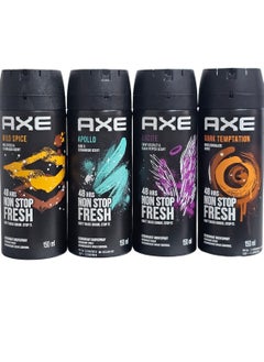 Buy X Spray Deodorant Set of Four Packs Left Fragrances 150ml*4 in Saudi Arabia