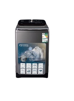 Buy General Supreme Washing Machine Automatic Top Load 12 KG, 10 Programs, Dark Silver,GS12B25K in Saudi Arabia