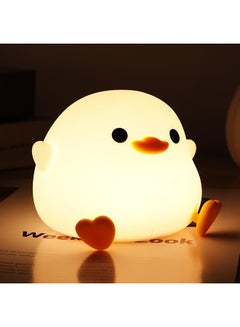 Buy Duck Night Light for Kids,Soft Silicone Cute Night Lamp for Kids Room,Touch Control Dimming,USB Rechargeable Portable Night Light in UAE