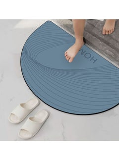 Buy Diatom Mud Anti Slip Bathroom Mat With Printed Design Stylish & Super Absorbent With Soft Material (50cmX80cm) in UAE