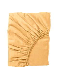 Buy Fitted Sheet Yellow 180X200 Cm in Saudi Arabia