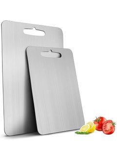 Buy Cutting Board Cutting Board Chopping Board Cutting Block Mincing Mat Thick Stainless Steel Heavy Duty Non Slip For Kitchen Home Meat Vegetable Fruit Medium in Saudi Arabia