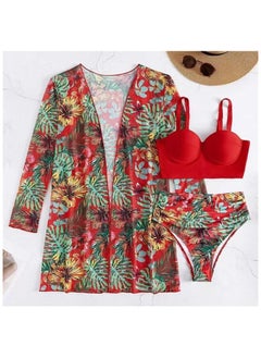 اشتري Fashionable Women's Bikini Swimsuit Three Piece Set في الامارات