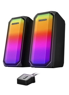 Buy SUNWIND SW-SP300 2.0 Speakers with High-Quality Sound, RGB Lighting, AUX & Bluetooth Support in Egypt