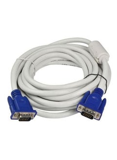 Buy VGA Male to Male Cable, Compatible With Projector / Monitor / Personal Computer, 15 Meter Length in UAE