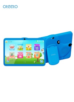 Buy Oteeto TAB 7 Kids Tablet/7 Inch IPS/4GB RAM + 128 GB ROM/Octa Core 1.6 GHz/2MP Front + 5MP Rear Camera/3000 mAh Battery/Includes Stickers and Kids digital Watch in UAE