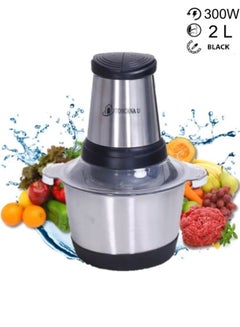Buy Household Electric Meat Grinder With 2 Adjustable Speeds 2L,300W in Saudi Arabia
