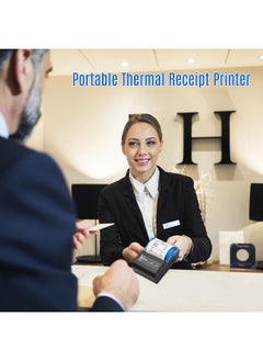 Buy Portable Mini Thermal Printer  2 inch Wireless USB Receipt Bill Ticket Printer with  58mm Print Paper Compatible with iOS Android Windows for Restaurant Sales Retail in UAE