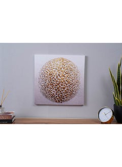 Buy Crater Surface Unframed Wall Art 50x50Cm White in UAE