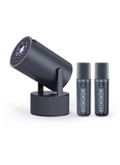 اشتري HY300 PRO KTV  Portable Bluetooth Karaoke Speaker with 2 Wireless Microphones, smart projector في السعودية