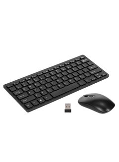 اشتري KM901 Keyboard Mouse Combo 2.4G Wireless 78 Key Mini Keyboard and Mouse Set Portable Office Combo في السعودية