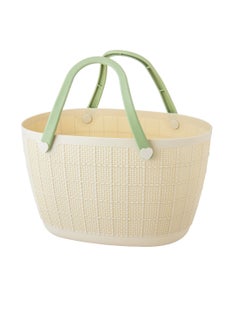 Buy Plastic Basket For Travel And Thermos Beige 10 Liters in Saudi Arabia