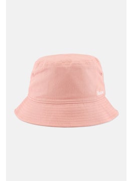 Buy Women Embroidered Logo Bucket Hat, Pink in UAE