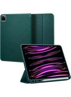 Buy Urban Fit for iPad Pro 12.9 inch Case Cover M2 6th Generation (2022) / 5th Generation (2021) with Pencil Holder - Midnight Green in UAE