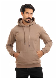 Buy Solid Hoodie with Hood and Pocket in Egypt