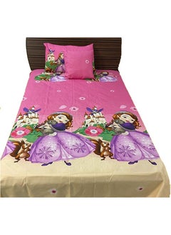 Buy 3D Girls Polyester Bed Sheet in Saudi Arabia