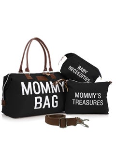 Buy Diaper Bag Tote with 3 Organizers Multifunctional Large Mommy Bag for Hospital & Baby Diaper Travel Bag for Baby Care in UAE