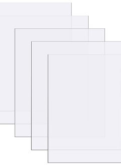 اشتري 10 Pieces Polycarbonate Sheets Clear Plastic Sheet Thin Rigid Plastic Sheet Clear Polycarbonate Sheet Shatter Resistant Plastic Sheets for DIY Crafts Document Picture Frames, 8 x 10 x 0.02 Inch في السعودية