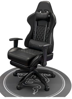 Buy Gaming Chair Office Chair with Footrest Racing Ergonomic Chair Leather Reclining Video Game Chair Adjustable Armrest High Back Gamer Chair with Headrest and Lumbar Support in Saudi Arabia