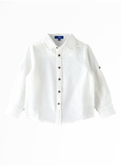 اشتري Timeless Style: Boys' Classic White Cotton Shirt Comfort & Versatility في الامارات