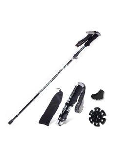 Buy Collapsible Trekking Pole - Adjustable Aluminum 7075 Hiking Pole, Trekking Stick with Quick Lock System, Lightweight Walking Poles for Hiking, Camping, Backpacking, Outdoor in Saudi Arabia