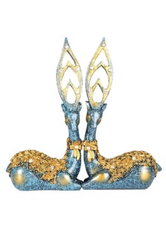 Buy 2 Pack Resin Deer Ornament Resin Deer Statue Sculpture Home Desktop Cabinet Ornaments Decoration ,Add a Touch of Elegance to Your Home(Blue) in Saudi Arabia