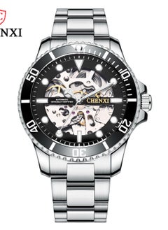 Buy Watches for Men Stainless Steel Luxury Luminous Water Resistant Automatic Mechanical Wristwatch 8805BSIBK in UAE