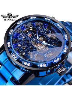 Buy Men's Stainless Steel Fashion Manual Mechanical Wristwatch in Saudi Arabia