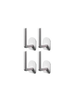 Buy Self Adhesive Multi Use Hooks For Kitchen And Bathroom 4 Pieces Multicolor in Egypt