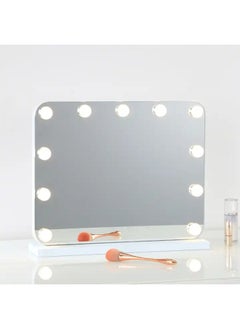 Buy Hollywood Vanity Mirror with Dimmable 11 LED Bulbs 3 Color Modes and Touch Control in UAE