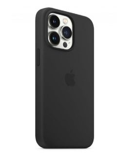 Buy Silicone Case Cover for Apple iPhone 13 Pro Max Black in UAE