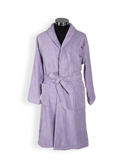 Buy Liza Bathrobe, Lavender - 380 GSM, One Size in UAE